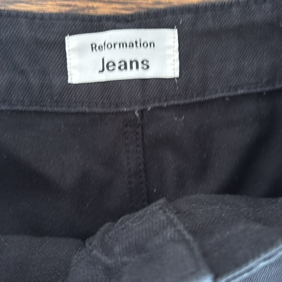 Reformation Marine Black Jean Size 25 - Picture 3 of 5